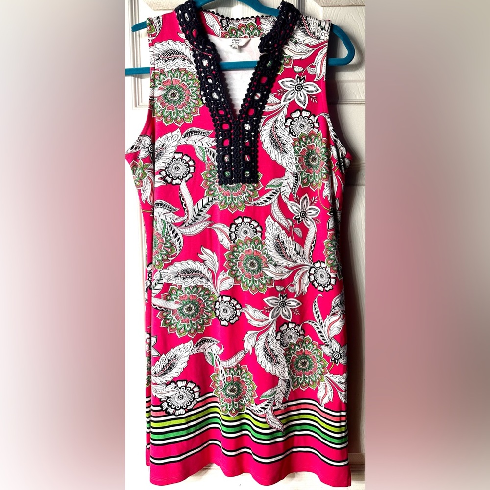 XS Crown & Ivy Pink Paisley Flower dress